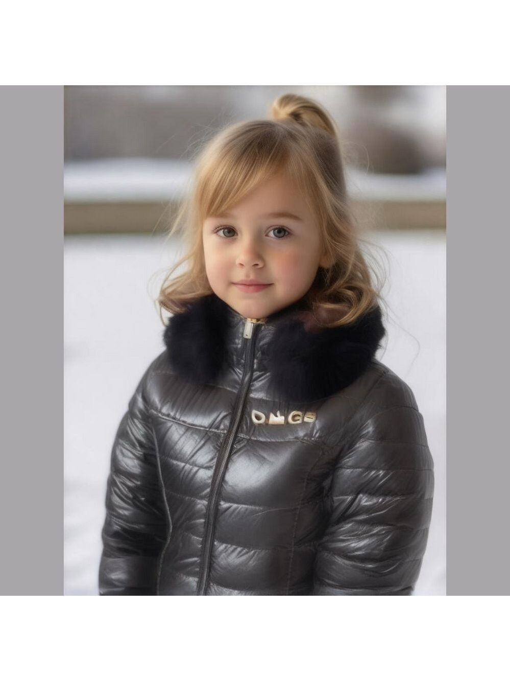 Girl’s Bebe Jacket, Size L, (14)Black